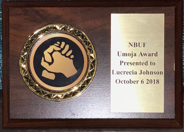 Attorney Lu Johnson Receives Umoja Award from NBUF